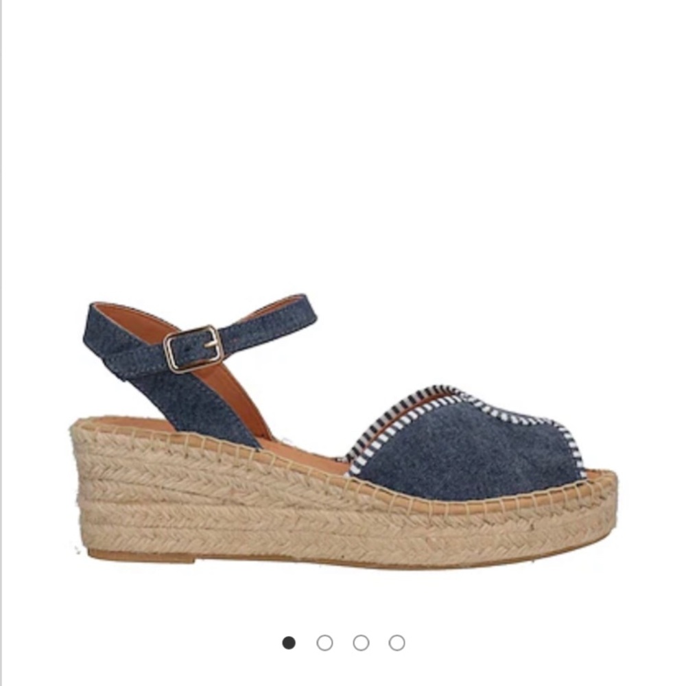 KNNA Leather Espadrilles Sandals